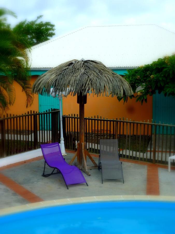 Bungalow La Papaye Bleue Residence Acces Piscine & Plage Сен-Франсуа Экстерьер фото