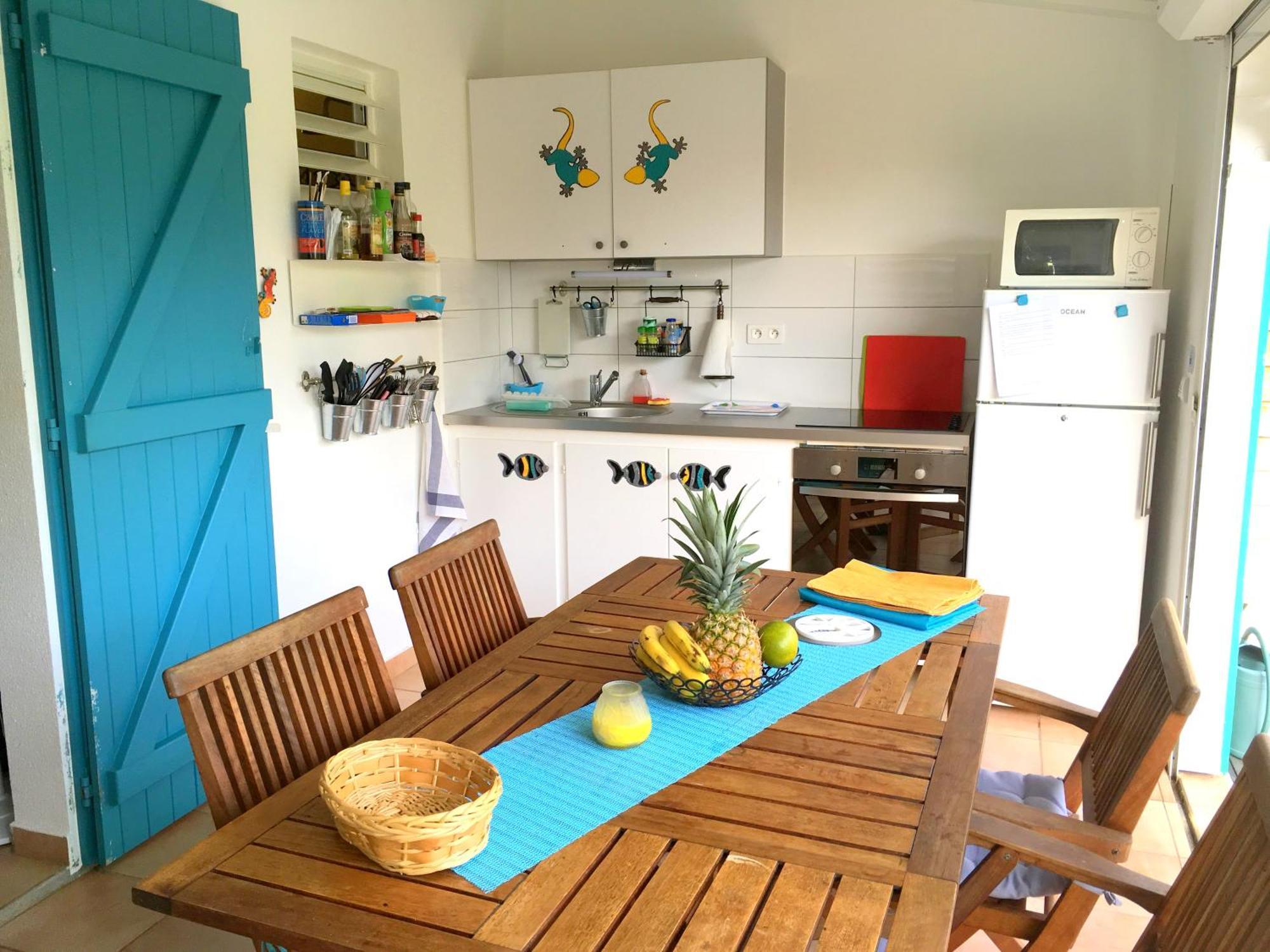 Bungalow La Papaye Bleue Residence Acces Piscine & Plage Сен-Франсуа Экстерьер фото